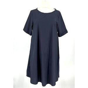 ottod'Ame Dress Italian Cotton Size 4 Blue Oversized Shift